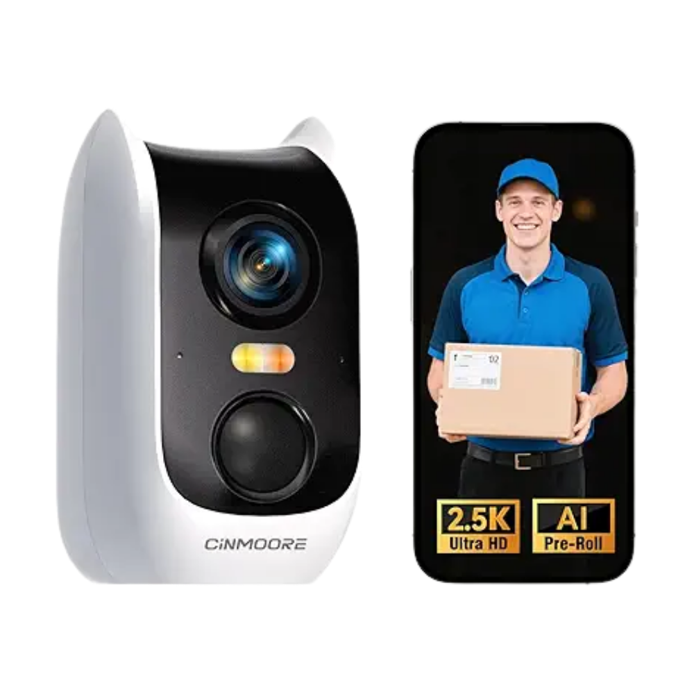 Wireless 2.5K Wi-Fi Camera w/ Non-Subscription AI & Pre-roll-BatMan(BC3U)