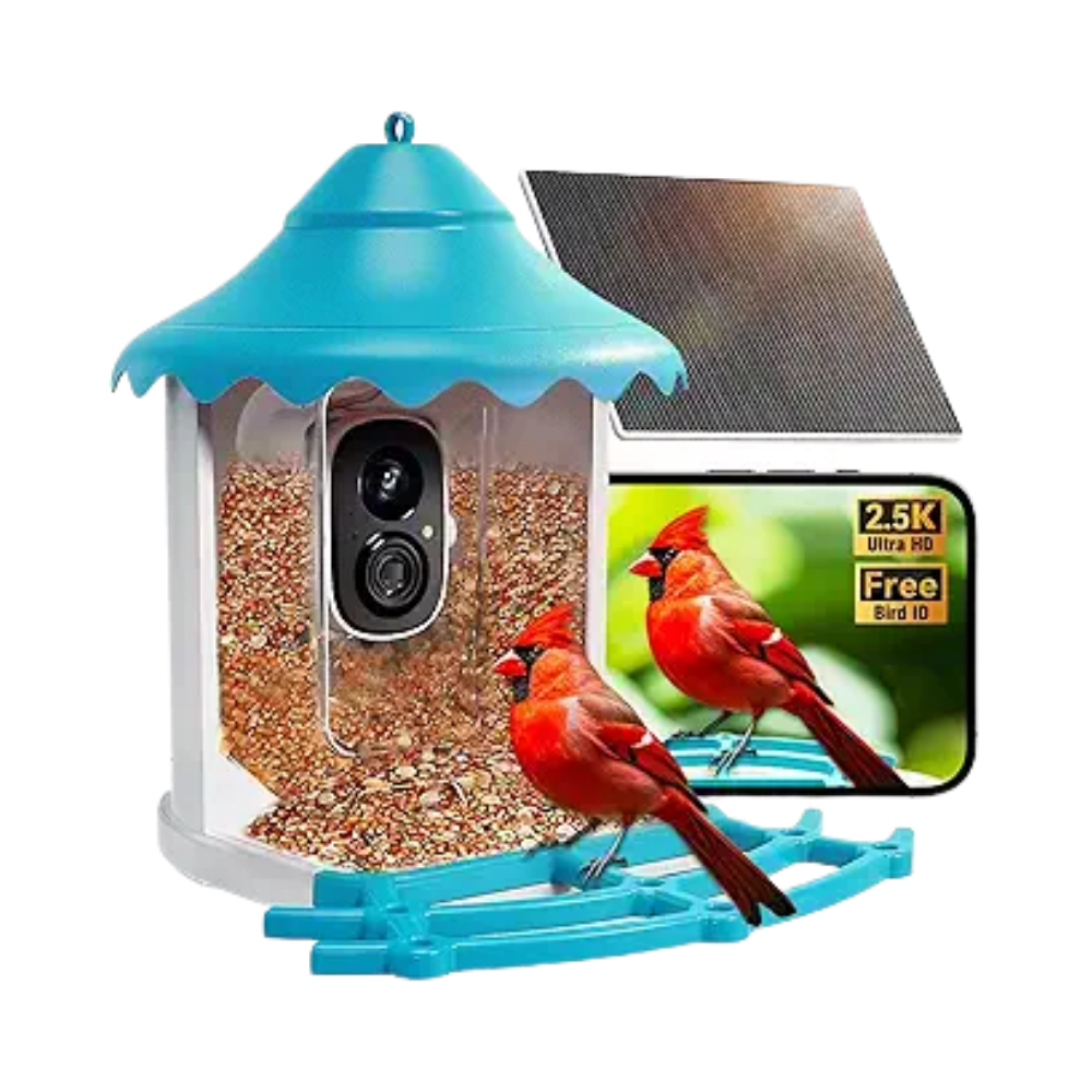 Solar 2.5K Wi-Fi Bird Feeder w/ Non-Subscription Bird Species Identification-BirdHub(P2U)