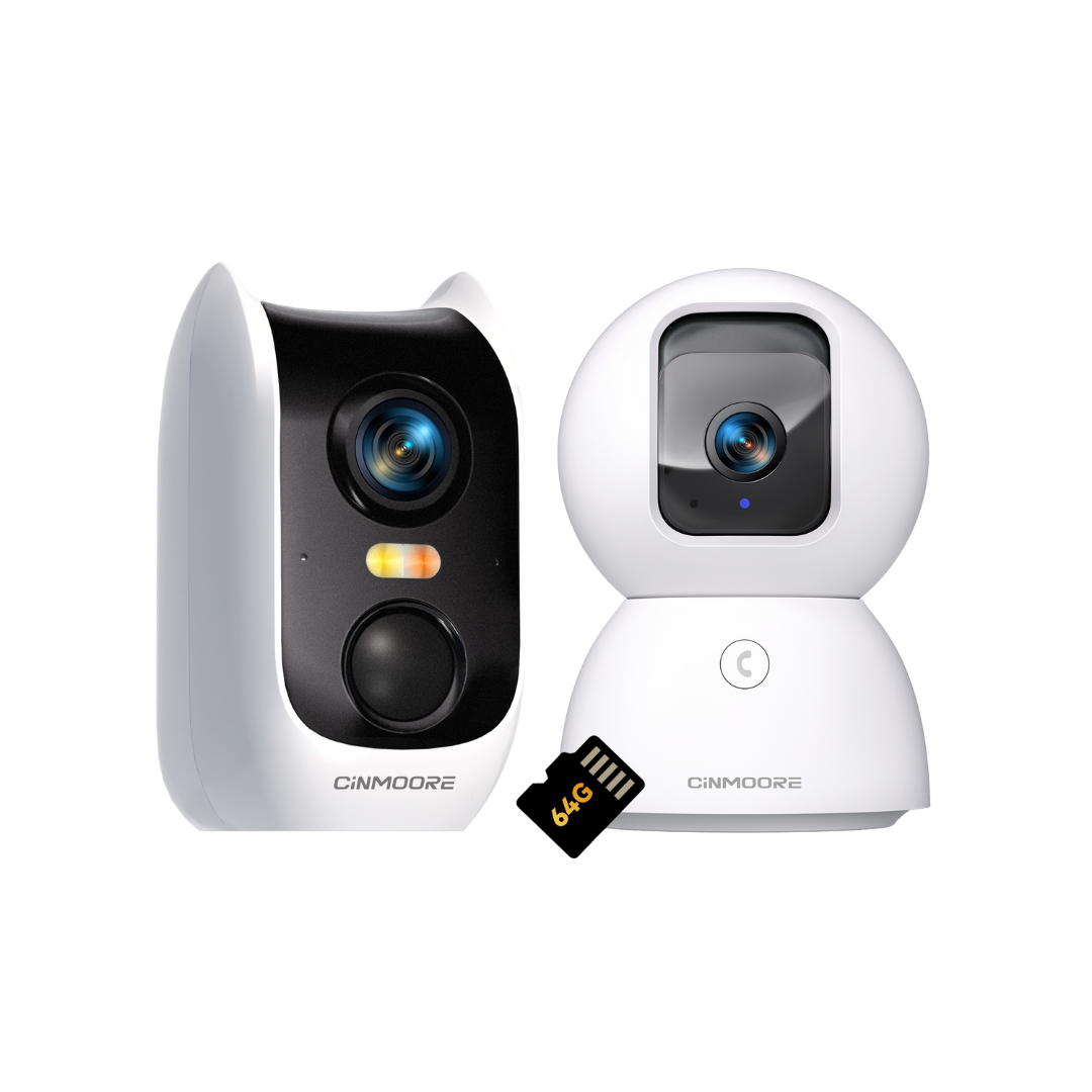 BC3U Wireless Cam+C2U Wired Cam-Apartment Security Starter Kit