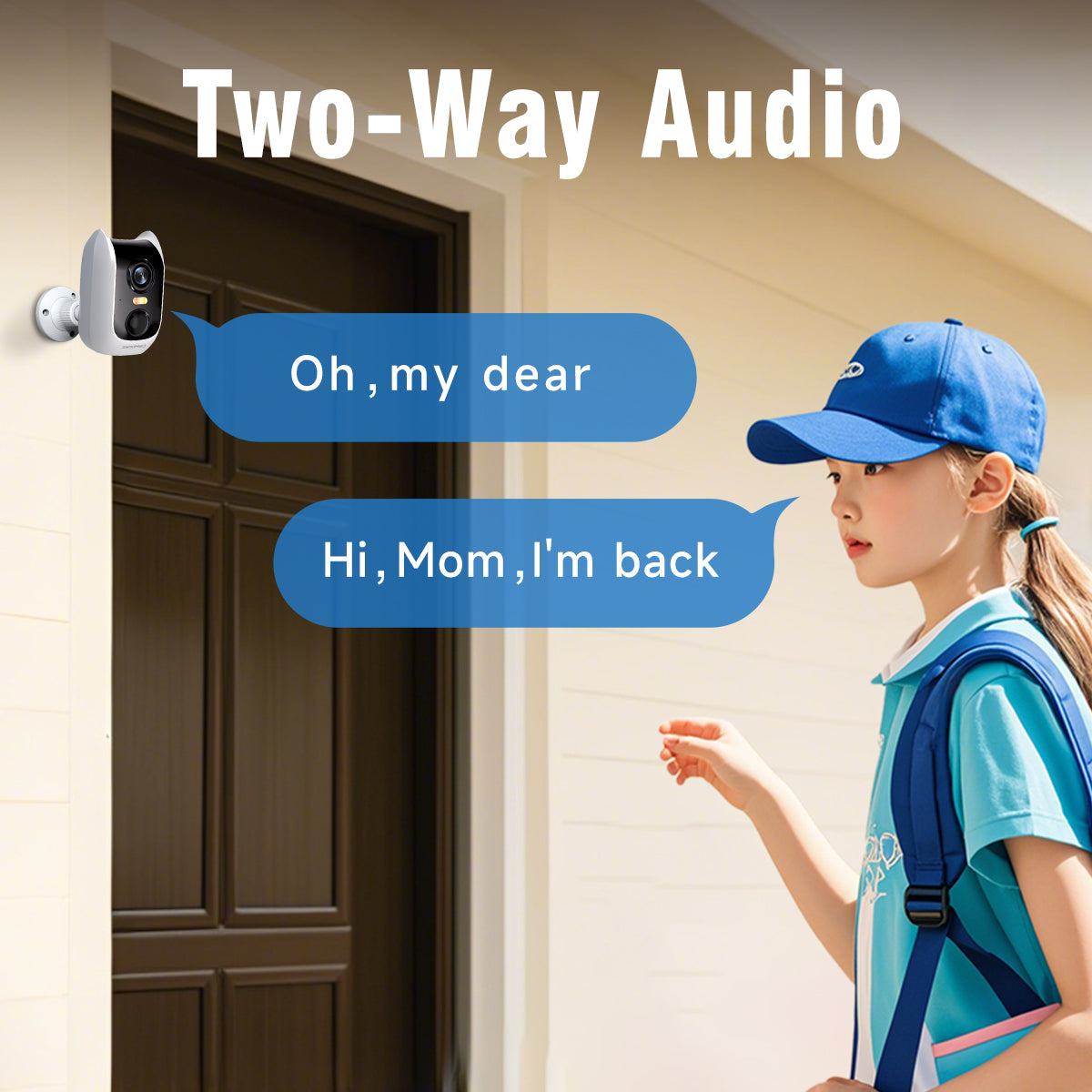 Wireless 2.5K Wi-Fi Camera w/ Non-Subscription AI & Pre-roll-BatMan(BC3U)