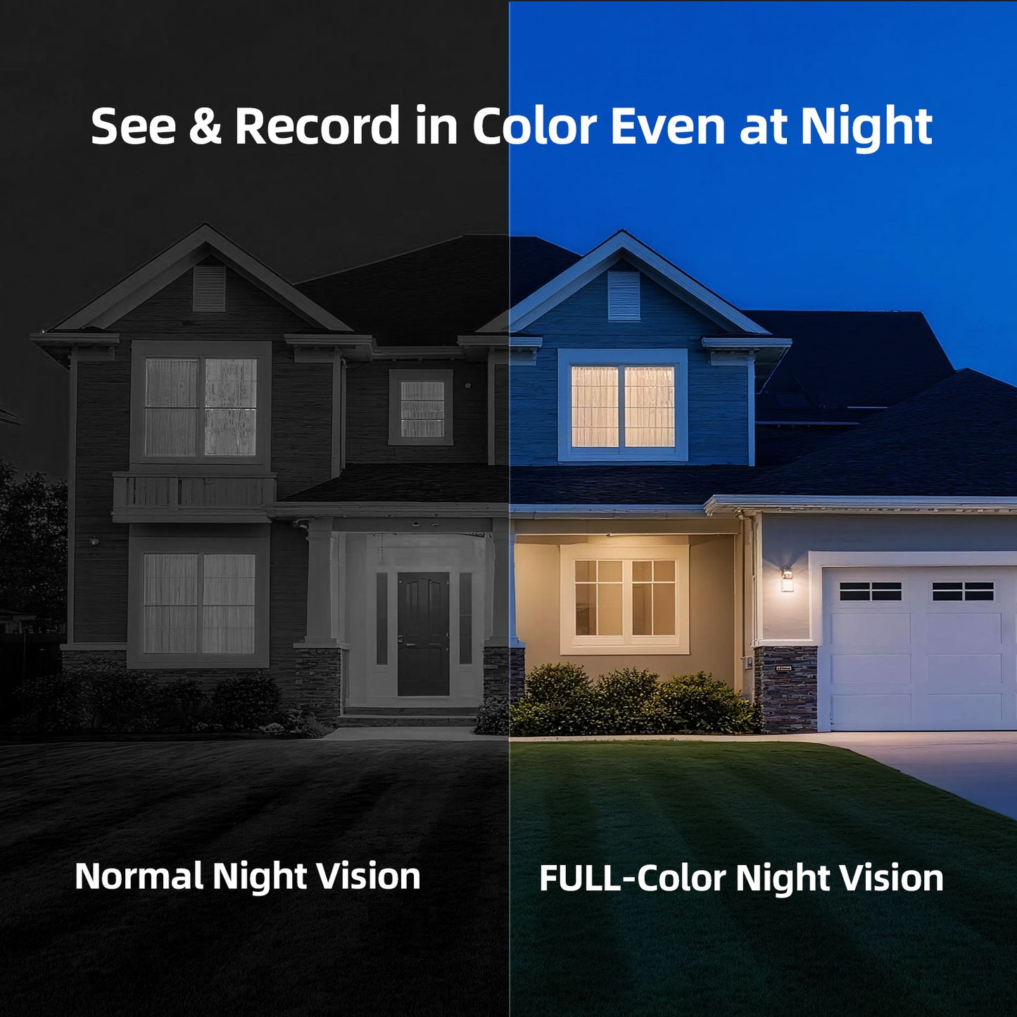 Wireless 2.5K Wi-Fi Battery Camera w/ Non-Subscription AI Detections(BC22U)