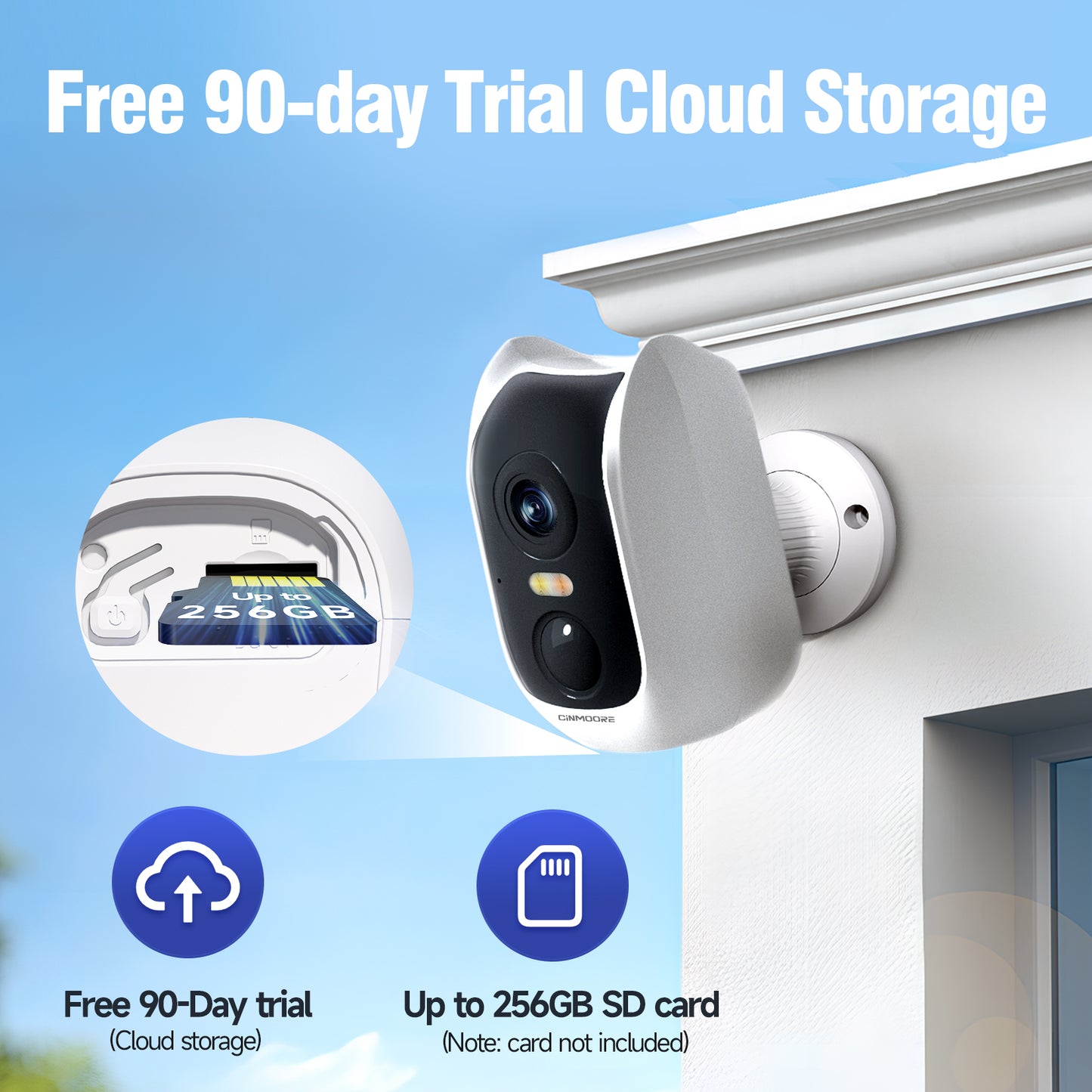 Wireless 2.5K Wi-Fi Camera w/ Non-Subscription AI & Pre-roll-BatMan(BC3U)